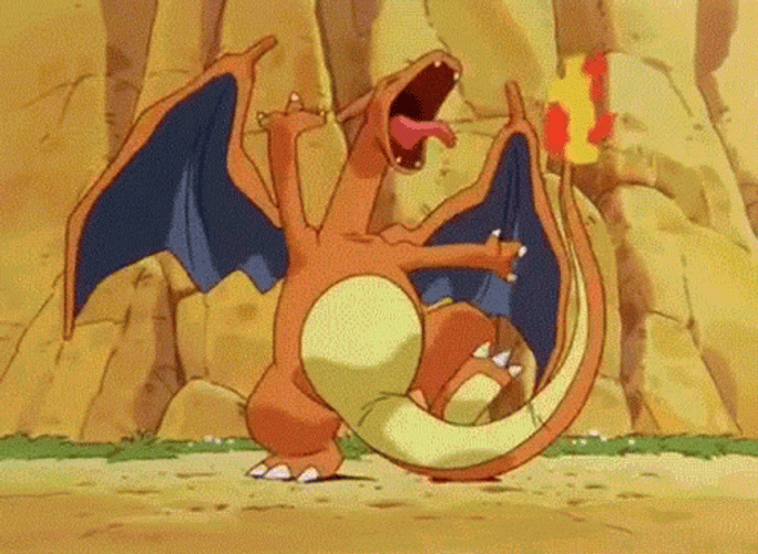 Crazy Screaming Charizard GIF
