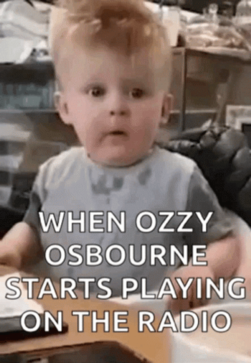 Crazy Train Shocked Face GIF