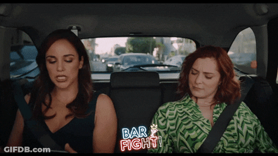 Crazy Uber Driver Bar Fight GIF