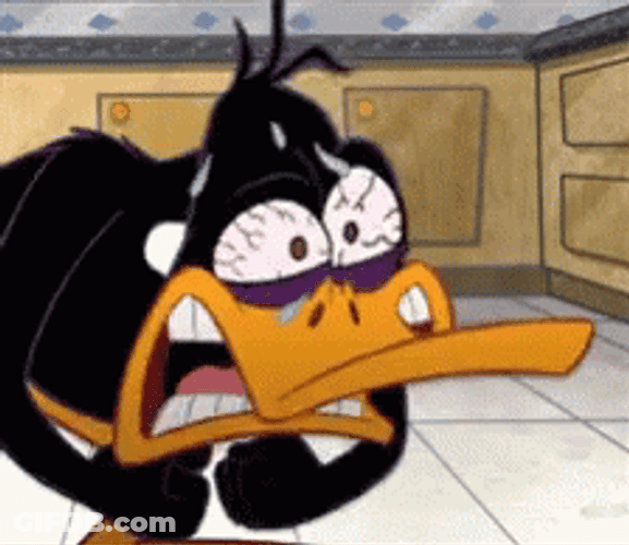 Crazy Vintage Daffy Duck GIF