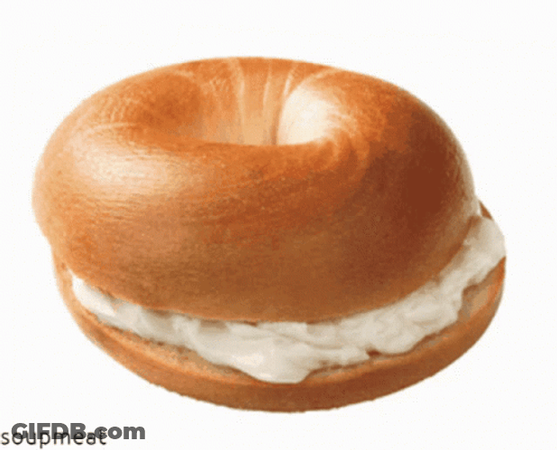 Cream Cheese Bagel GIF