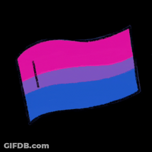 Creative Bisexual Flag Doodle GIF