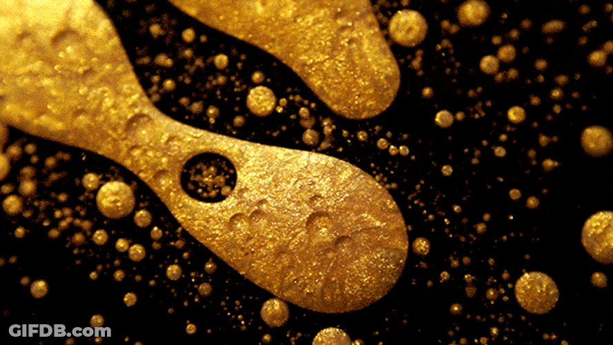 Creative Glitter Paint Mixing GIF