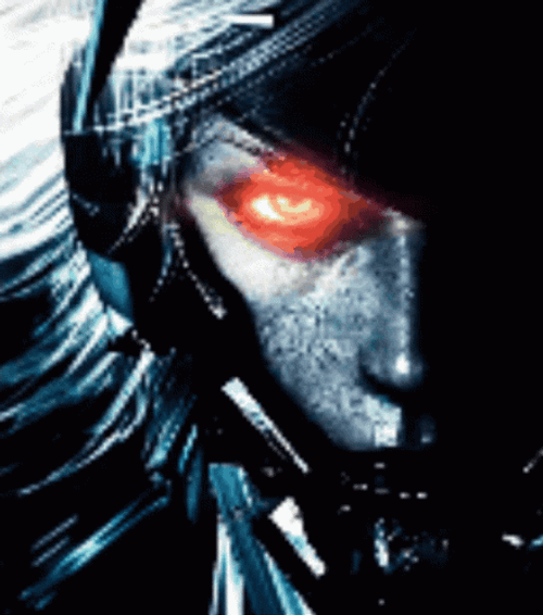 Creative Metal Gear Raiden Fiery Eyes GIF