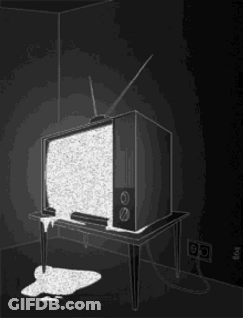 Creative Old Static TV GIF