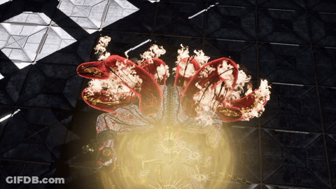 Creature Breathing Flames GIF
