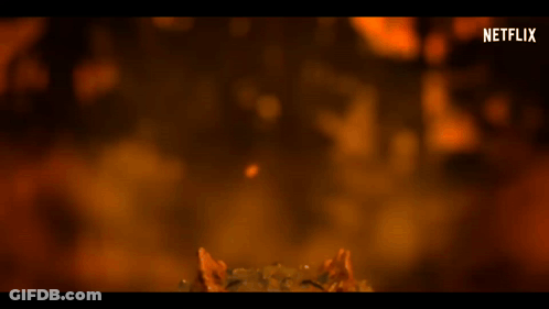 Creature With Netflix Logo In Background GIF