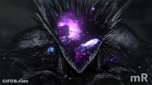 Creature With Purple Glowing Eyes And Mr GIF