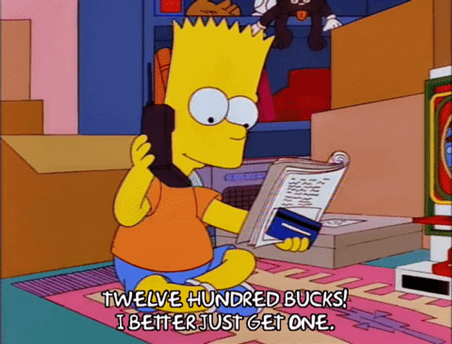 Credit Card Bart Simpson GIF
