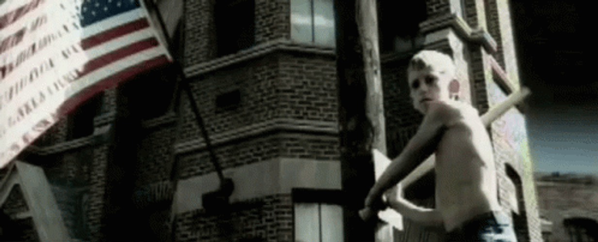 Creed Band Boy Hit Ball With Bat GIF