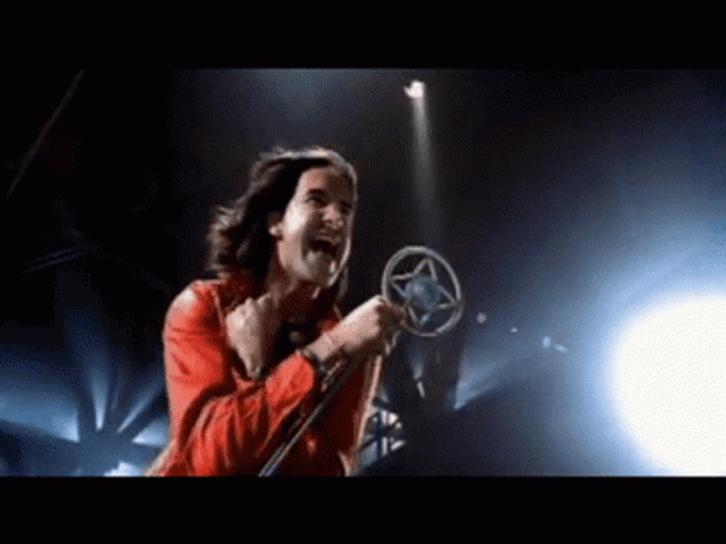 Creed Band Red Jacket Vocalist On Stage GIF