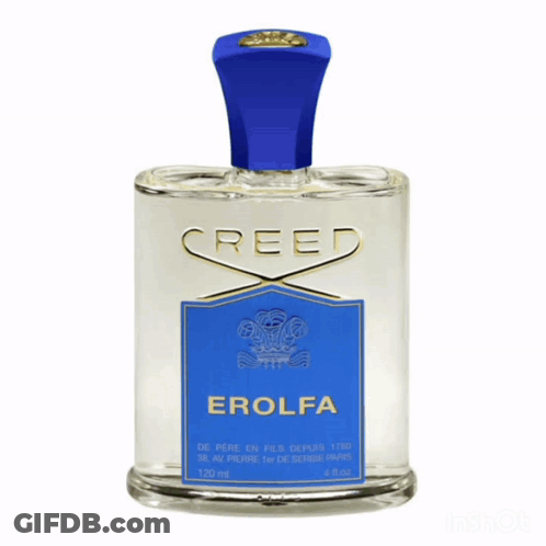 Creed Erolfa Perfume Bottle GIF