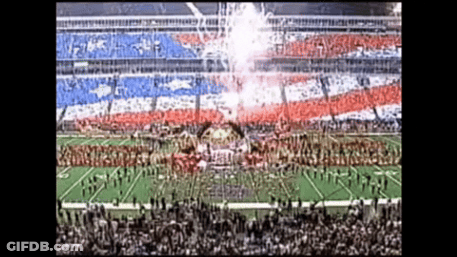 Creed Halftime Show Fireworks Finale GIF