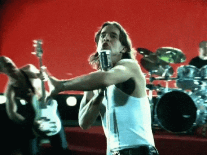 Creed Halftime Show Sleeveless Shirt Scott Stapp GIF