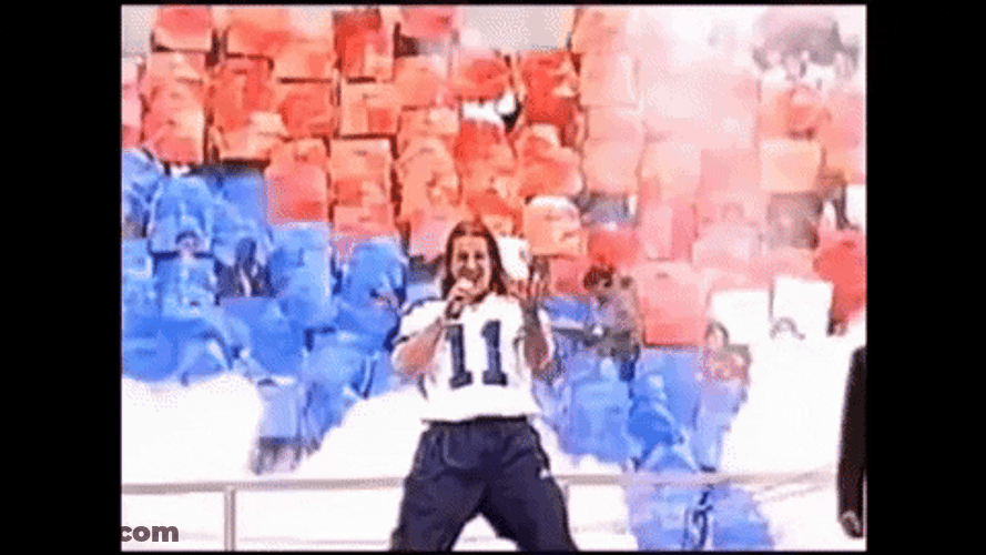 Creed Halftime Show Vocalist Singing With Smoke Effects GIF