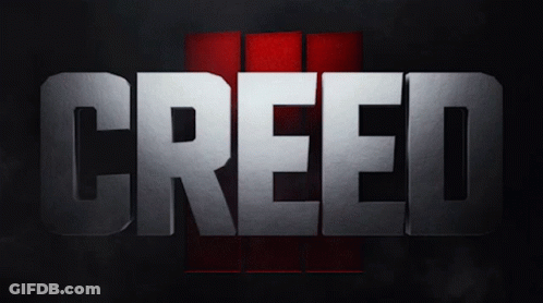 Creed Word On Black Background GIF