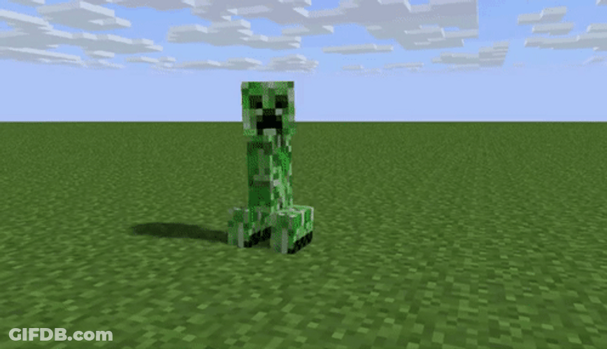 Creeper Exploding GIF