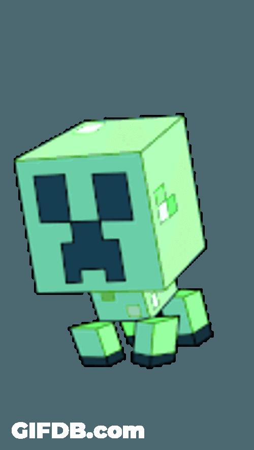 Creeper Minecraft Sticker GIF