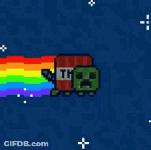 Creeper Nyan Cat GIF