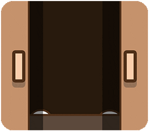 Creepin Animated Bunny With Fangs GIF