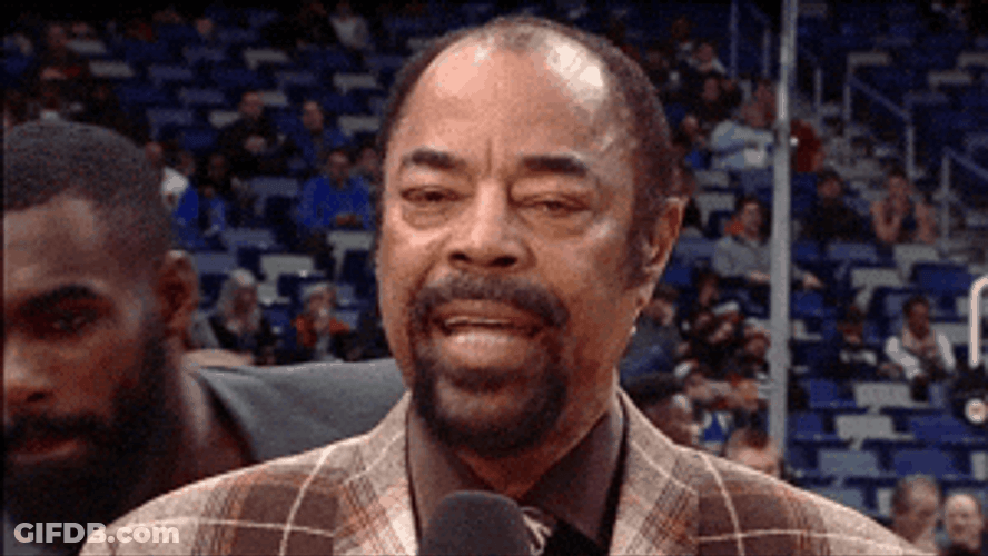 Creepin Behind The Reporter GIF