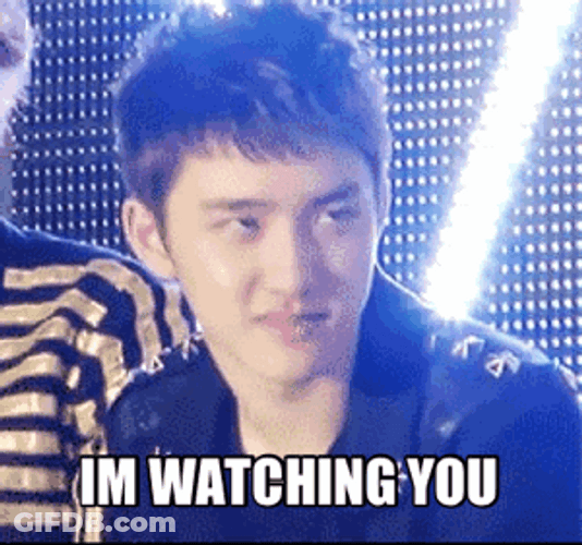 Creepin EXO Do Kyungsoo Fiery Eyes GIF