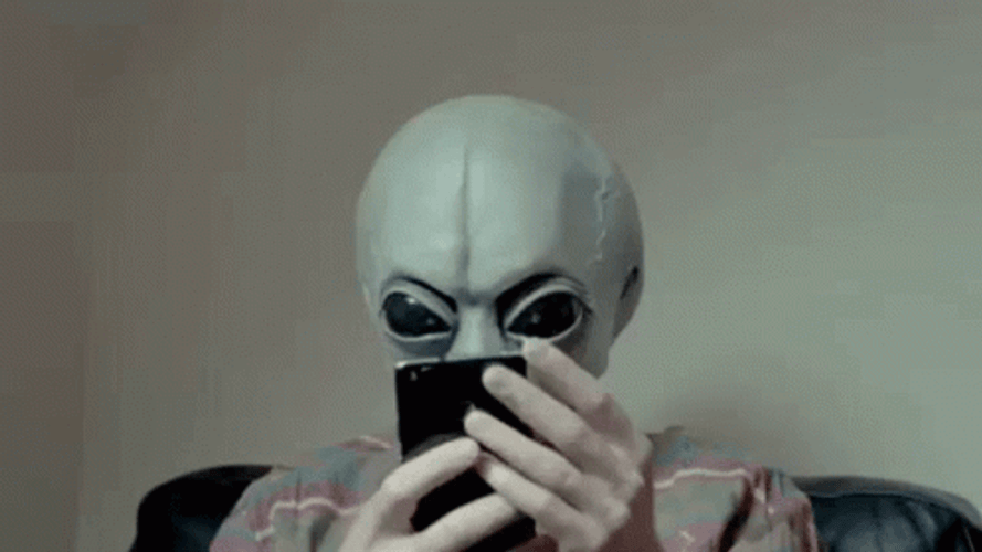 Creepy Alien Call GIF