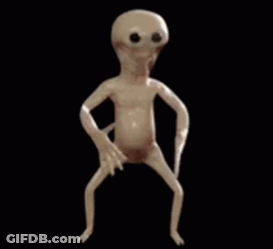 Creepy Alien Dancing Fingers Wide Open GIF
