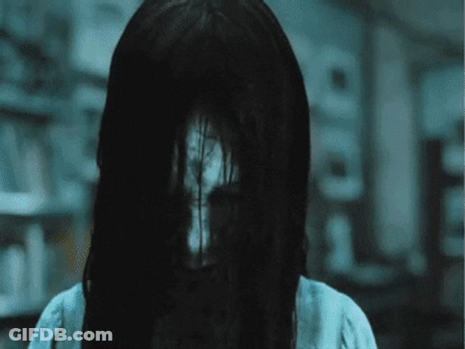 Creepy Angry White Lady GIF