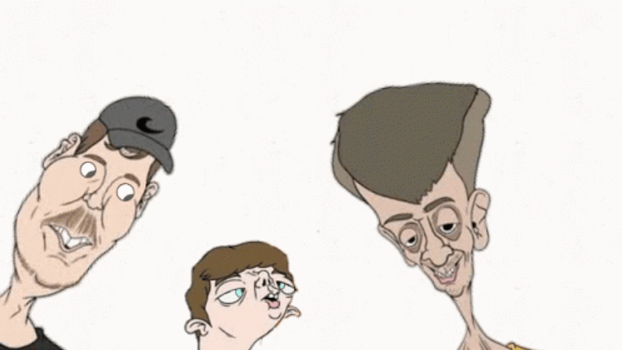 Creepy Caricature Mr Beast Meme GIF