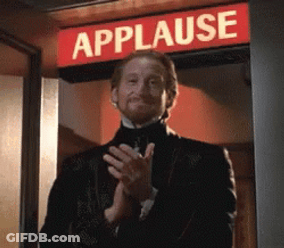 Creepy Clapping Guy GIF