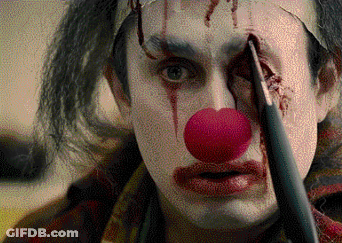 Creepy Clown Birthday Party Surprise GIF