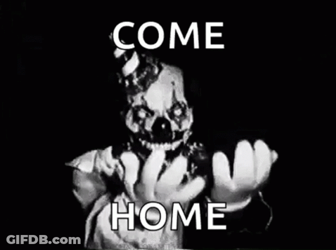 Creepy Clown Come Home GIF