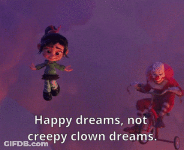 Creepy Clown Dreams GIF