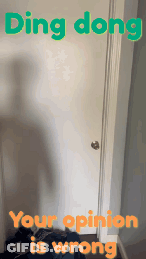 Creepy Ding Ding Ding Your Opinion Is Wrong GIF
