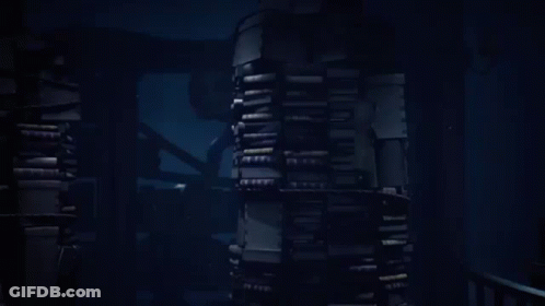 Creepy Doll Looking Out Window At Night GIF