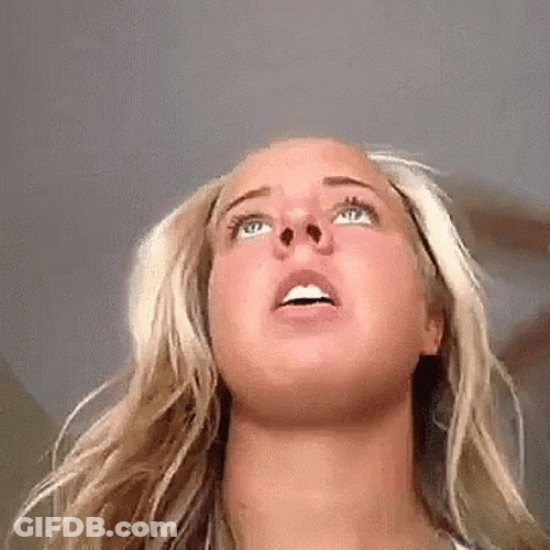 Creepy Funny Faces Girl Expression GIF