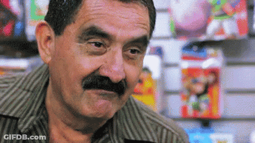 Creepy Guy Arching His Eyebrow GIF