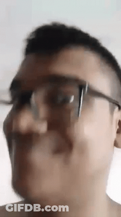 Creepy Guy Nodding GIF