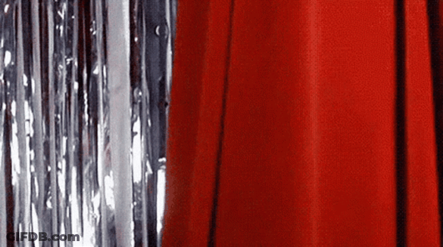 Creepy Guy Opening Curtain GIF