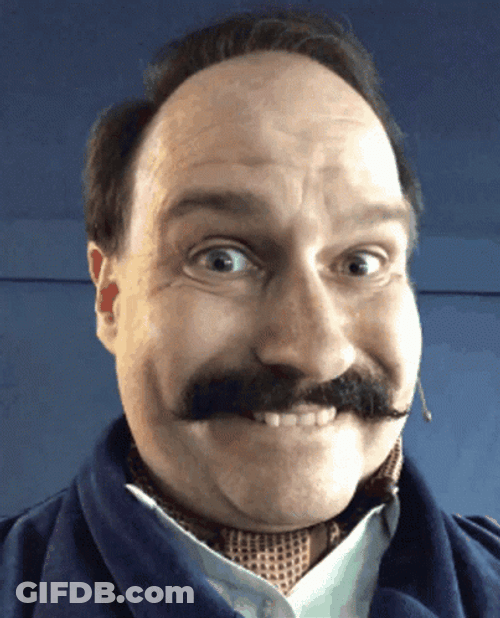 Creepy Guy Raising His Eyebrow GIF