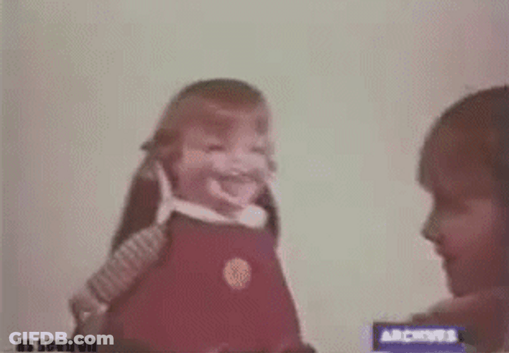 Creepy Hahaha Look Back GIF