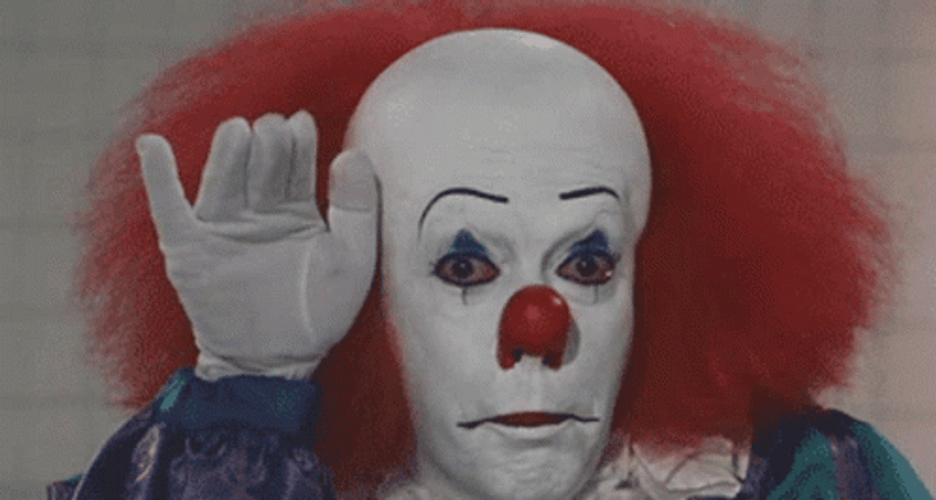 Creepy It Pennywise Waving Hello GIF
