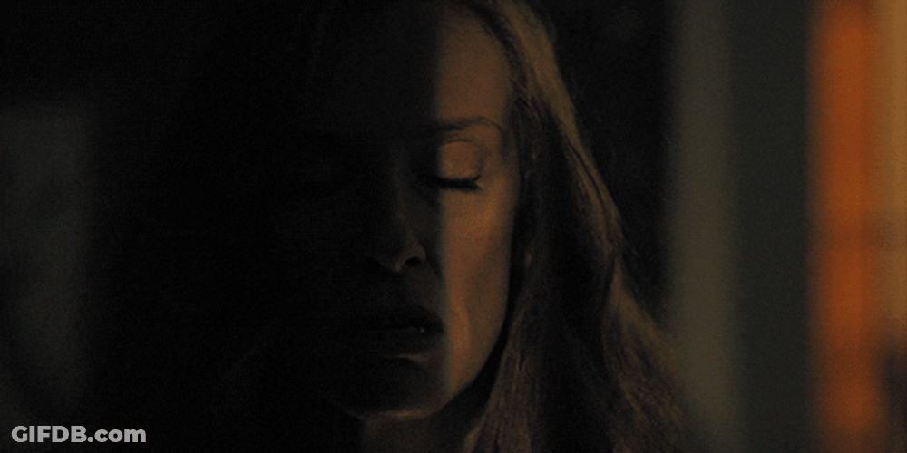 Creepy Lady Stalking In The Dark GIF
