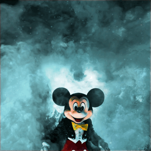 Creepy Mickey Mouse Smoke GIF
