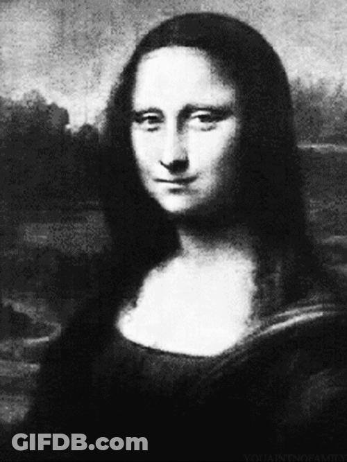 Creepy Mona Lisa GIF