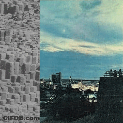 Creepy Sky Made Of Mushroom Cloud GIF