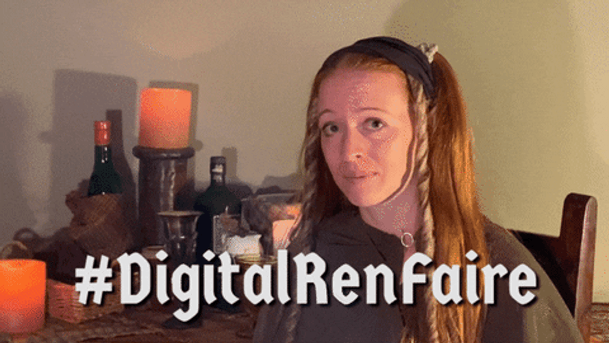 Creepy Smile Digital Ren Faire GIF