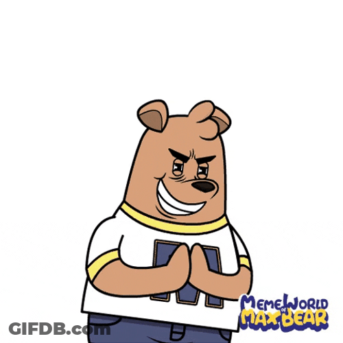 Creepy Smile Max Bear Meme GIF