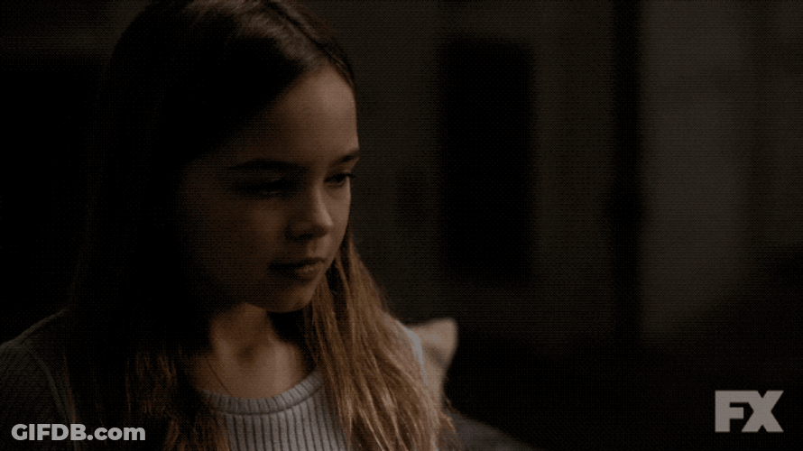 Creepy Smile Of Little Girl GIF